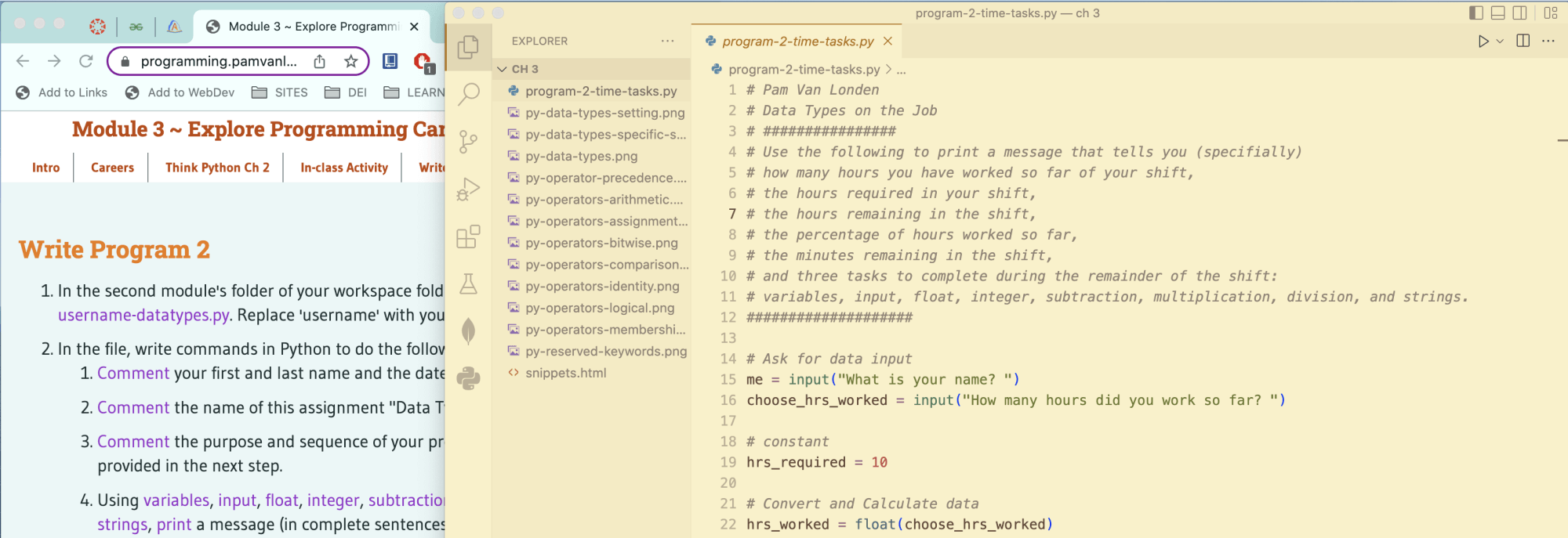 Overlap the browser instructions and/or output with VS Code's window to speed up communications in Help Sessions.